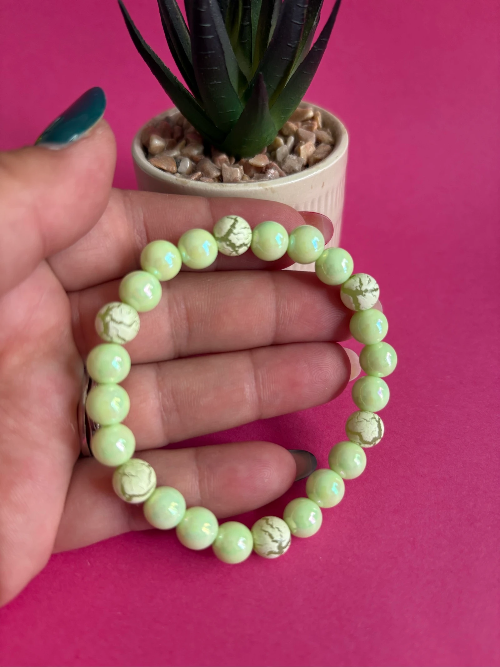 Lote de 3 pulseiras de contas de acrílico – photo 7